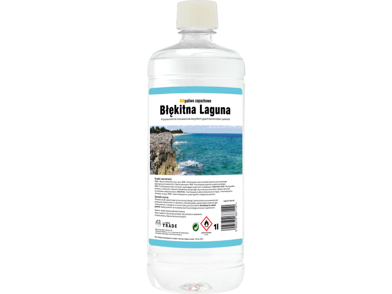 Biopaliwo zapachowe Błękitna Laguna w butelce 1l